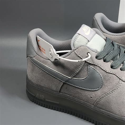 nike air force grey suede